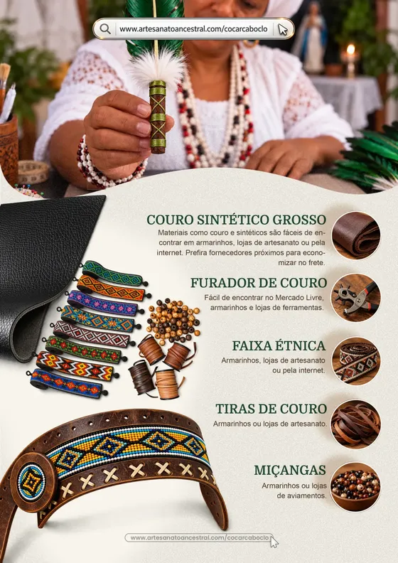 Página da lista de materiais com fornecedores